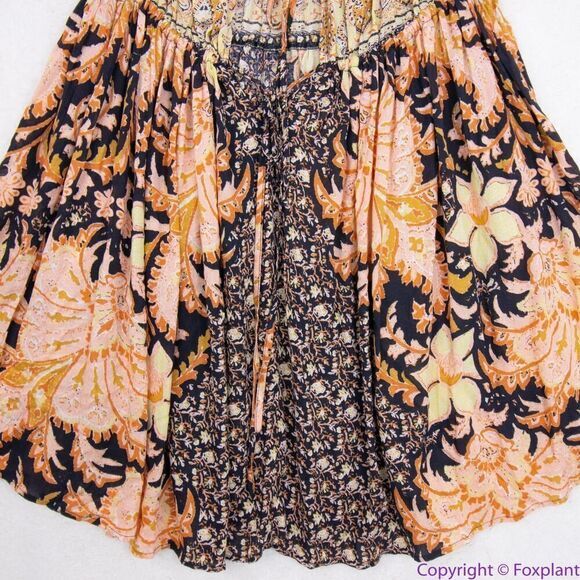 NEW Free People Intimately Bali‎ Mariposa Mini Slip, Black Combo, size S - Picture 5 of 16